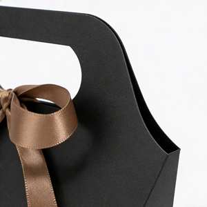 Boîtes cadeaux de mariage personnalisées de luxe avec ruban, emballage pour bonbons - Product Image 4