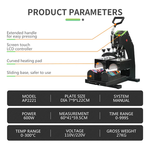 Máquina de sublimación de doble estación para protectores de espinilla y calcetines de fútbol - Product Image 5