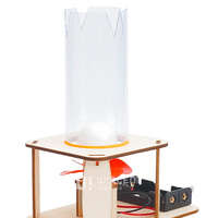 Kit scientifique en bois sur le flux d'air, boule flottante, démonstrateur du principe de Bernoulli, jouet éducatif avec ventilateur pour enfants et adolescents