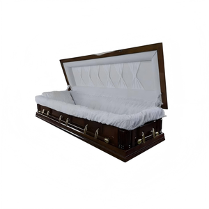 Заводская распродажа H-качество L-Price Роскошные Шкатулки для похорон взрослых гроб в европейском стиле - Product Image 5