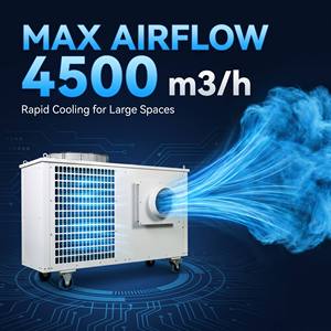 Aire Acondicionado Portátil Industrial con Inversor de Corriente Continua, 20 Toneladas, 29KW, Ahorro de Energía, Control Remoto, Motor para Salón de Bodas, Carpa para Eventos - Product Image 4