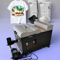 Eizoulyn Nouvelle machine automatique de secouage et de séchage de poudre DTF A3, secouage de poudre de transfert DTF pour diverses marques d'imprimantes