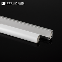 Profilé en aluminium rond diffusé 16*16mm pour éclairage de meuble