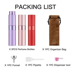 Atomizador de Perfume Personalizado de 8ml, 10ml, 20ml, con Pulverizador Metálico de Viaje, Recipiente de Vidrio Interno y Caja de Empaque - Product Image 3