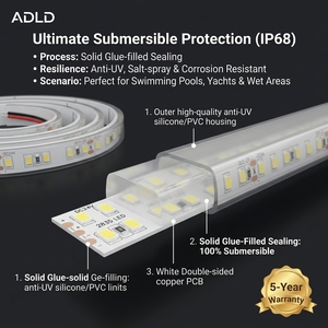 IP68 High Efficiency 120LEDs/m Flexible LED <b>Strip</b> Light 24V SMD 2835 3 Years Warranty Flexible LED Light <b>Strip</b> for Signage - Product Image 2
