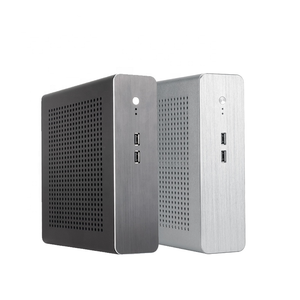 Boîtier PC Mini ITX horizontal personnalisé en aluminium avec ports USB frontaux, châssis HTPC entièrement personnalisable pour le home cinéma et les médias - Product Image 6