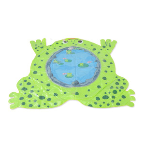 Alfombrilla de Juego plegable de PVC en forma de rana para el desarrollo de los niños, alfombrilla inflable suave no tóxica para la barriga, juguete educativo para bebés - Product Image 1