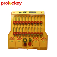 Station de sécurité LOTO portable et durable avec cadenas à clé pour 10 à 20 cadenas