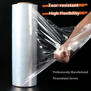 <span class=keywords><strong>Película</strong></span> Estirable Transparente de Grado Industrial LLDPE, 50 cm de Ancho, Material de PE Suave, Protectora, Resistente a la Humedad, <span class=keywords><strong>Proceso</strong></span> de Moldeo por Soplado - Product Image 2