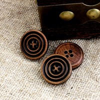 Boutons en bois décoratifs vintage pour vêtements d'enfants, motif en spirale naturel classique, anti-moustiques, assortis à tous les styles, vente en gros