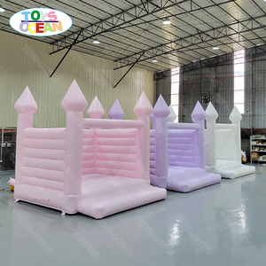 2025 New Modish Inflatable Toddler thư bị trả lại đám cưới màu trắng bị trả lại nhà Pastel màu bouncy lâu đài - Product Image 5