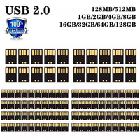 Flash Disk kecepatan tinggi Usb 2.0 Mini Udp Chip tanpa Case 1Gb 2Gb 4Gb 8Gb 16Gb 64Gb 128Gb Pen Drive 2.0 3.0 Usb Flash memori