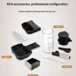 Machine à café expresso automatique <span class=keywords><strong>Delonghi</strong></span> E Max, fabrication italienne, boîtier en acier inoxydable, écran LCD, capacité de 3 à 5 tasses - Product Image 3