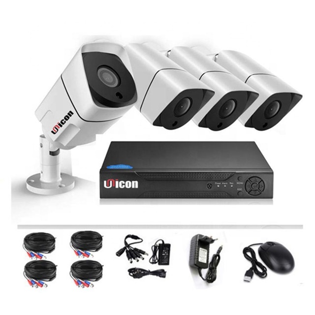Home Sistema Seguridad 5Mp Home Shop Security Camera 4Ch Linux Nvr Kits