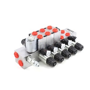 วาล์วควบคุมทิศทางหลายทาง Dcv56 40 ลิตร/นาที 305 บาร์ G3/8 วาล์วไฮดรอลิกแบบอิเล็กโทรโพรพอชันนอลหกทาง - Product Image 1