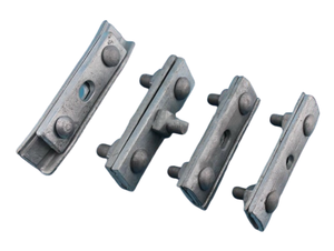 Abrazaderas de ranura paralela de 3 pernos de tipo curvo Abrazadera de alambre de tipo de suspensión de metal HDG de tres pernos - Product Image 4