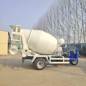 Efficient and Affordable <strong>Heavy</strong>-duty Five Wheel Mixing Tank, Mobile Cncrete <strong>Mixer</strong> <strong>Truck</strong> with 2-3 square Small Mixing Tanks - Product Image 2