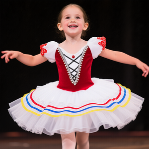Tutús de Ballet profesional para niñas, púrpura, rosa, niños, Lago de los Cisnes, tutú, fiesta, trajes de baile de Ballet, vestido de bailarina para niñas - Product Image 1