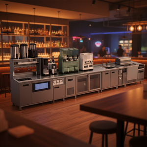 Custom Modular Stainless Steel Commercial Bar Counter Complete Cocktail Bar Station for Restaurant Hotel Nightclub