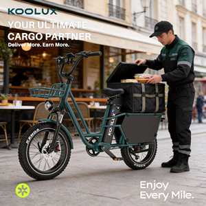 Triciclo Eléctrico KOOLUX X7 PRO, Cumple con las Normas de la UE, Batería de Litio de 48V25Ah, 26 Pulgadas, Bicicleta para Reparto de Comida, Bicicleta Eléctrica Urbana - Product Image 1