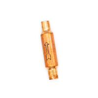 Nouveau séchoir à filtre à tube en cuivre 15G pour outils HVAC Pièces de réfrigération Réfrigérant sec pour réfrigérateurs et climatiseurs