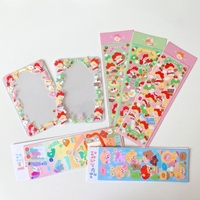 Feuille d'autocollants personnalisés OEM découpés à la forme, autocollants de personnages Kawaii pour l'emballage de papeterie et la marque de détail