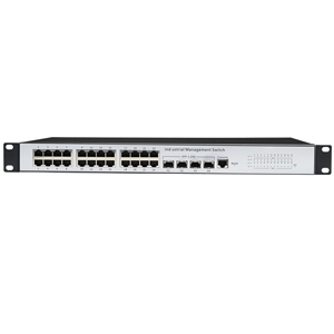 L2 + จัดการสวิตช์ PoE อุตสาหกรรม24พอร์ตกิกะบิต4 <span class=keywords><strong>SFP</strong></span> 24อีเทอร์เน็ต RJ45 <span class=keywords><strong>1</strong></span>พอร์ตคอนโซล380วัตต์ POE จัดการสวิตช์ L2อุตสาหกรรม - Product Image 2