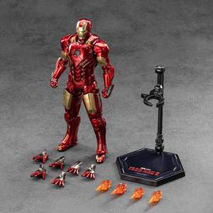 Zd Toys Iron Man Originale Genuino <span class=keywords><strong>Marvel</strong></span> Edizione 10° Anniversario - Action <span class=keywords><strong>Figure</strong></span> Iron Man Mk8 1/10 con Articolazioni Mobili - Product Image 1