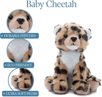 Fabriqué en Chine, fabricant OEM professionnel, vente en gros, design personnalisé, jouet en peluche guépard, animaux en peluche