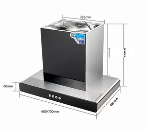 Hotte aspirante murale en acier inoxydable 600 mm, grande puissance, moteur en cuivre, forme en T, pour cuisine, classe d'efficacité énergétique - Product Image 4