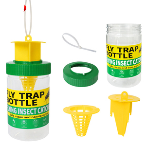Bouteille piège à mouches des fruits jetable en plastique écologique pour la ferme et le jardin, dispositif de capture des guêpes - Vente en gros - Product Image 1