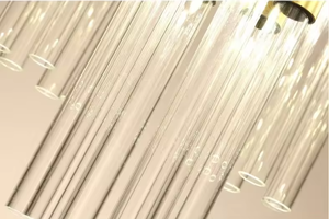 Décoration de la maison en gros lustre chambre à coucher hôtel maison nordique moderne led tube de verre suspension - Product Image 6