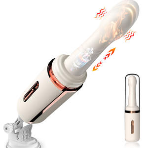 Erwachsene Erotik Heizung Automatische Schub Teleskop Frauen Dildo Vibrator Sex Maschine Saugnapf - Product Image 1