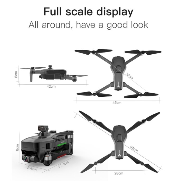 Drone SG906 MAX1 with 4K HD Camera, 3 Axis Gimbal, GPS, and Remote