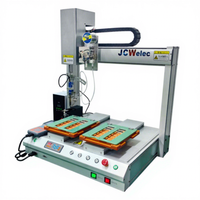 Machine de soudage à points et à dragage d'étain entièrement automatique JCW-TS91 pour cartes de circuits imprimés, câbles USB et éclairage LED
