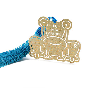 Marcapáginas de Metal y Latón con Forma Personalizada, Diseño de Animales, con Borlas, Recuerdo Cultural Creativo de Viaje, Proveedor - Product Image 3