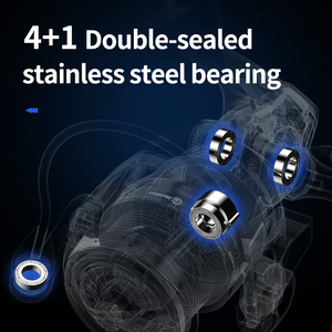 <span class=keywords><strong>Moulinet</strong></span> de pêche à la carpe 8000-14000, <span class=keywords><strong>moulinet</strong></span> de grande capacité 4.8:1, <span class=keywords><strong>moulinet</strong></span> à longue portée, bobine en aluminium CNC, roulements en acier inoxydable - Product Image 3