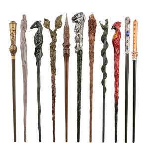 Vente en gros de <span class=keywords><strong>baguette</strong></span> magique <span class=keywords><strong>Harry</strong></span> de protection de l'arbre Phoenix Luo Guo College Mascotte Night Staff Crown 84-98 Brown Purple Box pour Noël - Product Image 5