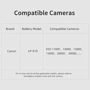 Adaptador de Corriente CA KingMa de 8.4V 3A, Acoplador de CC y Kit de Batería Ficticia LP-E10 para <span class=keywords><strong>Canon</strong></span> EOS 1100D/1200D/1300D/1500D/<span class=keywords><strong>2000D</strong></span> - Product Image 2