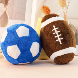 Futbol ve Rugby köpek ısırıkları için çevre dostu interaktif peluş yavru eğitim oyuncaklar sesler Grinds can sıkıcı Pet malzemeleri hafifletir - Product Image 4