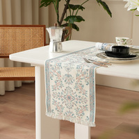 Décor à la maison fleur chemin de table imprimé personnalisé conception originale chemin persan pour table décor de table à manger à la maison