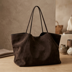 Bolso de Mano Grande para Mujer BS INTERNATIONAL, de Lujo, Ecológico, 100% Cuero Genuino, Duradero, Impermeable, Suave y Ligero, con Cierre de Cremallera - Product Image 4