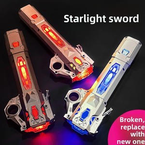Espada Láser Telescópica Star Light, Juguete Dos en Uno, Cambio de Color con Presión, Recargable, de Plástico, con Explosiones, para Niños de 8 a 13 Años, Unisex - Product Image 2