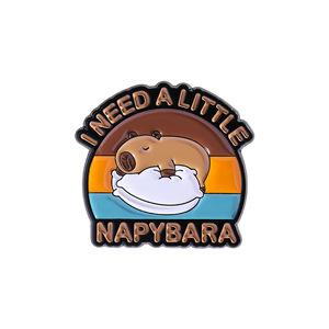 2025 Neu Schöne Tier Capybarismus Abzeichen niedlichen Capybara Anstecknadel - Product Image 5