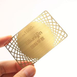 Tarjetas de Visita de Acero Inoxidable Plateado de Último Diseño para Clientes VIP - Product Image 1