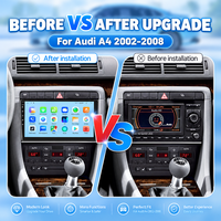 Autoradio Android 9 pouces avec écran tactile IPS, CarPlay, GPS, Bluetooth pour Audi A4 A5 B8 S4 S5 2000-2009, unité centrale d'origine