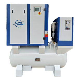 15kw 4-In-1 elektrikli kombine hava vidalı kompresör yüksek kaliteli lazer hava kompresörü kurutma ve 400l hava <span class=keywords><strong>tank</strong></span>ı ile - Product Image 1