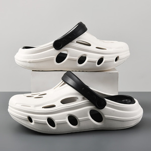 Sandales d'été pour hommes, semelles épaisses, perforées, en EVA, antidérapantes, respirantes, chaussures de plage - Product Image 3
