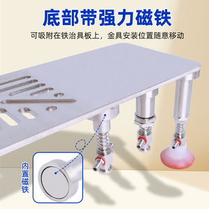 Elevador Magnético al Vacío con Rosca de 1/4 Pulgada, Neumático, con Válvula de Liberación para Manipulación de Metales - Product Image 2