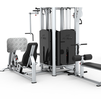 Máquina Multigimnasio Profesional de Ocho Estaciones, Estación de Entrenamiento de Fuerza para Gimnasio Comercial